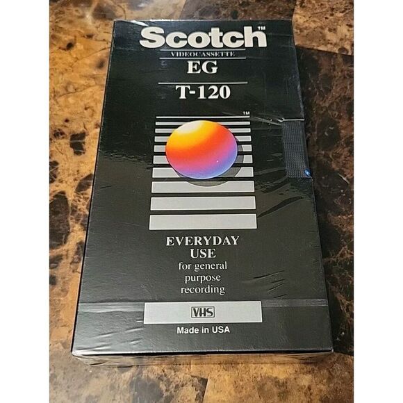 4 Blank VHS Tapes - Scotch, TDK. T-120 Memorex NEW IN PLASTIC - Picture 7 of 7